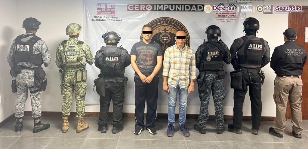Operativo Enjambre: detienen a alcalde y exalcalde de Suchiapa, Chiapas