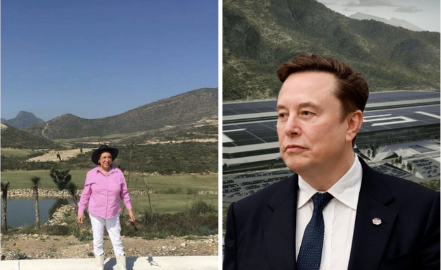 Mujer exige a Elon Musk explicar compra de terrenos de Tesla para Gigafactory en Nuevo León