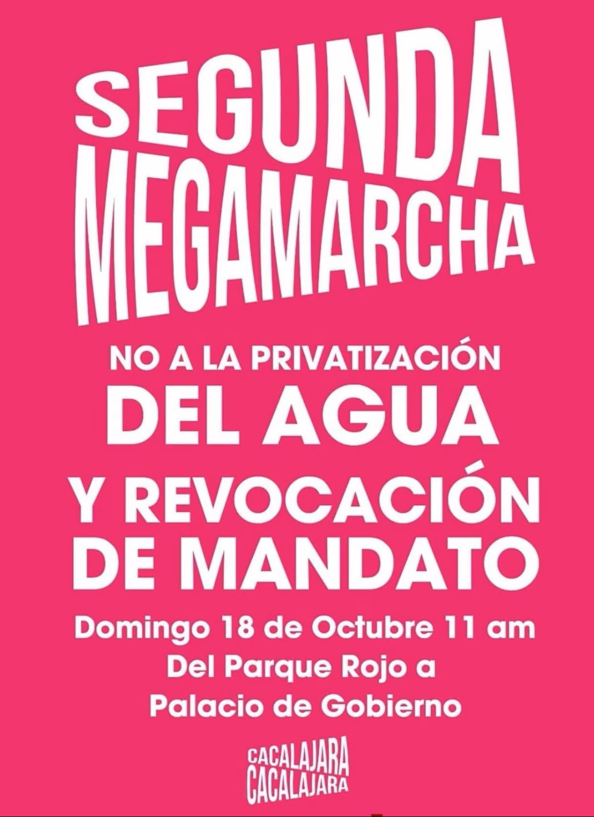 Convocan a segunda Mega Marcha por el Agua en Jalisco; exigen revocación de Lemus