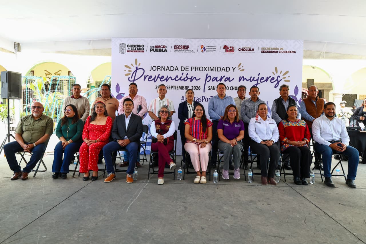 Tonantzin Fernández acerca servicios gratuitos de prevención y atención para las mujeres en San Pedro Cholula