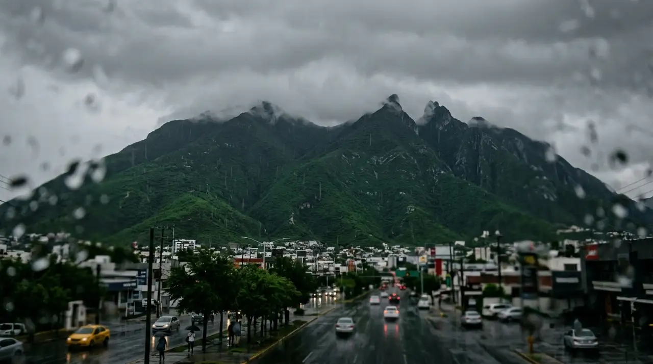 Frente frío y remanentes del huracán Polo traerán lluvias intensas a Nuevo León
