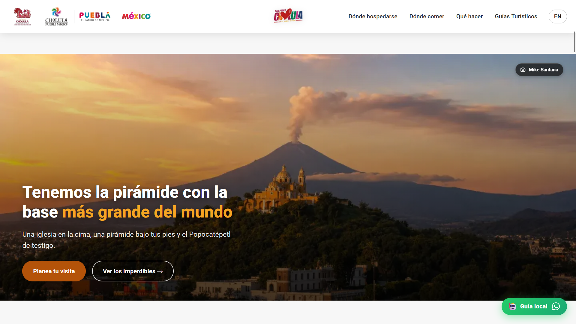 Apuesta digital en San Pedro Cholula: Portal turistico roza las 10 mil interacciones