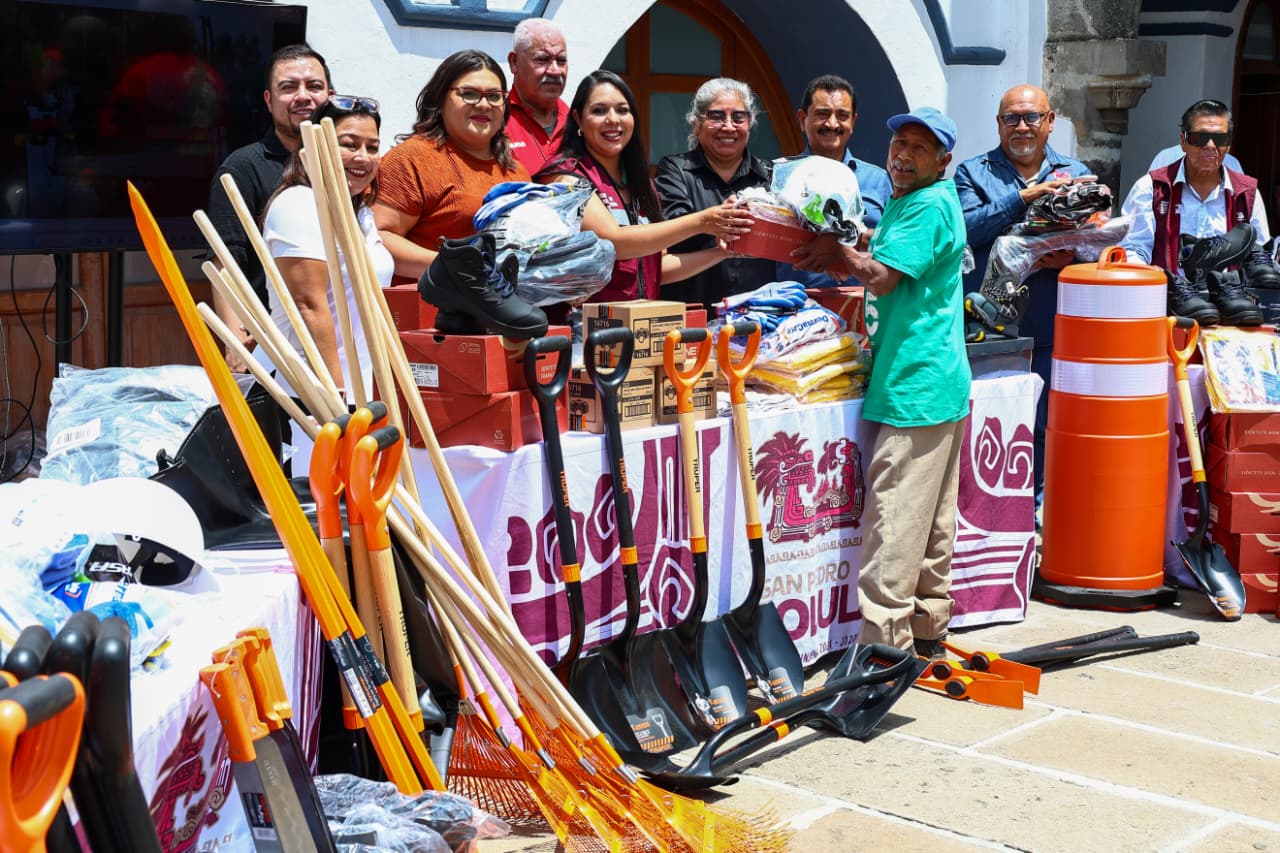 Tonantzin Fernández equipa a Protección Civil y Servicios Públicos en San Pedro Cholula